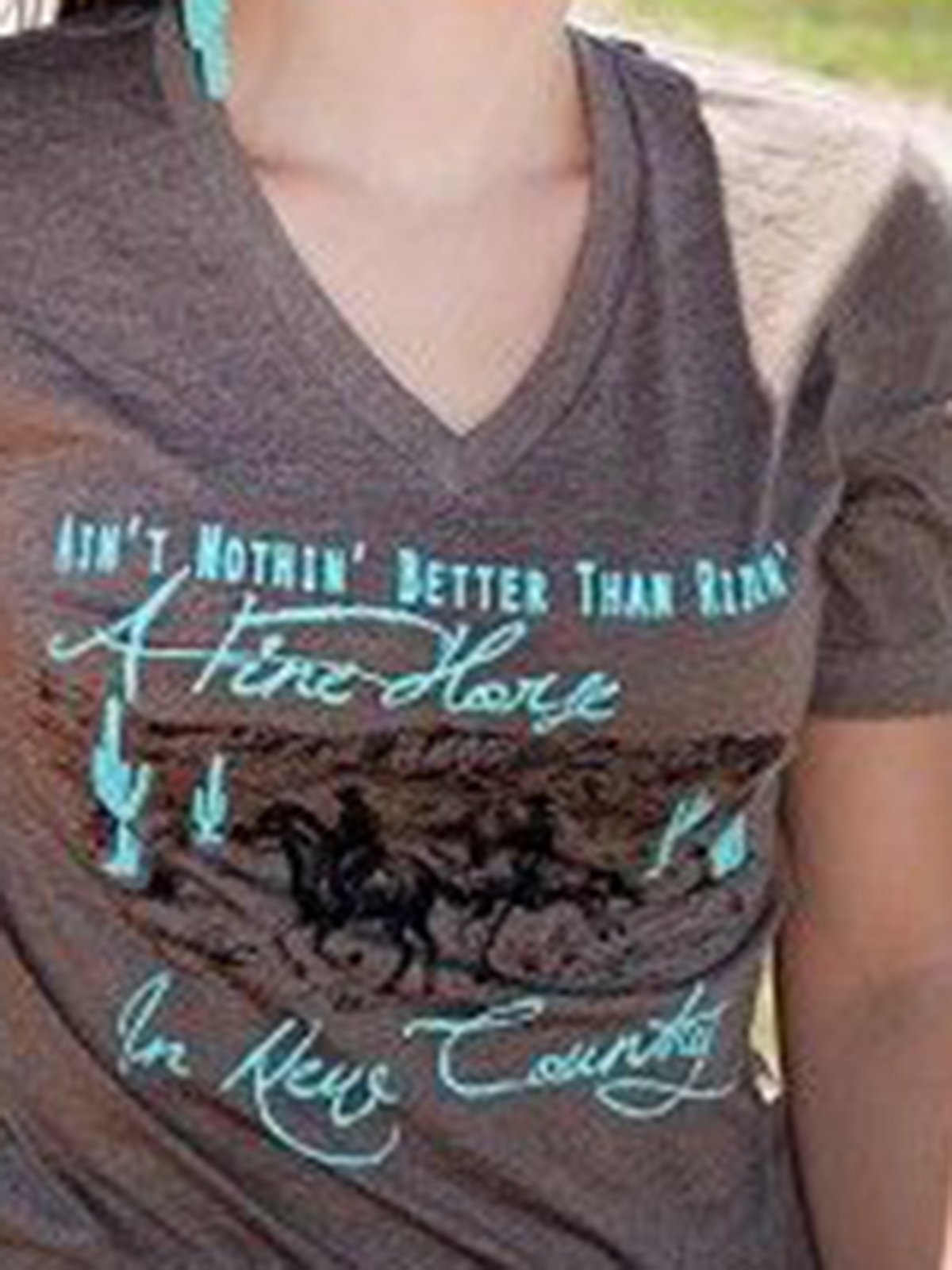 Coffee Short Sleeve Jersey Printed Crew Neck Shirts & Tops