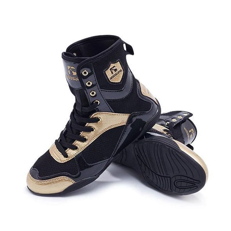 Professional Comfortable Men&s Boxing Shoes, High-Top / 10 | Zincera