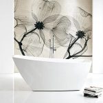 Top Sloping Streamline Pure White Acrylic Freestanding Bathtub Soaking