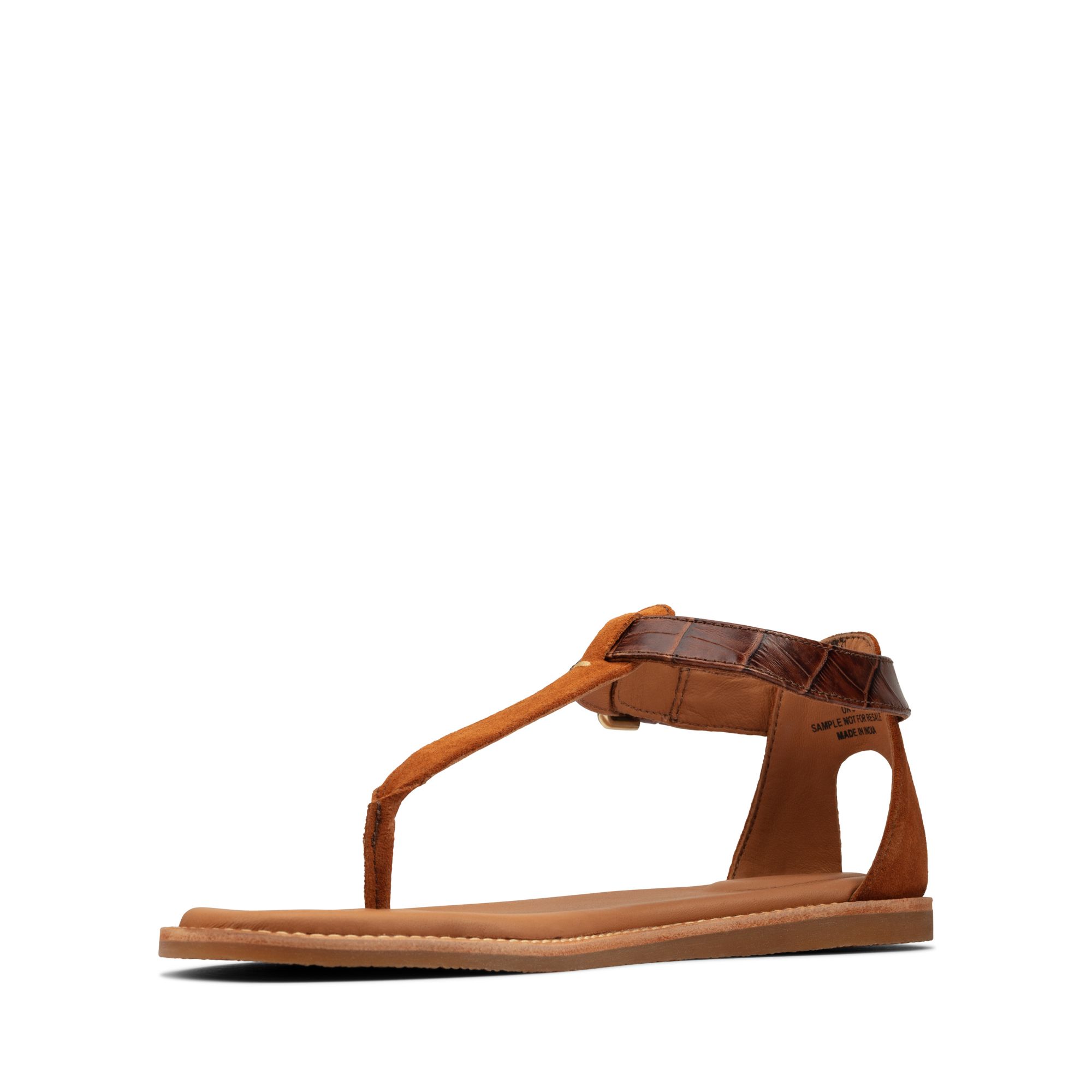 Women Sandals Karsea Post Tan Leather