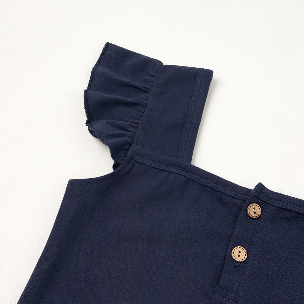 Summer Family Girl Dark Blue Dress