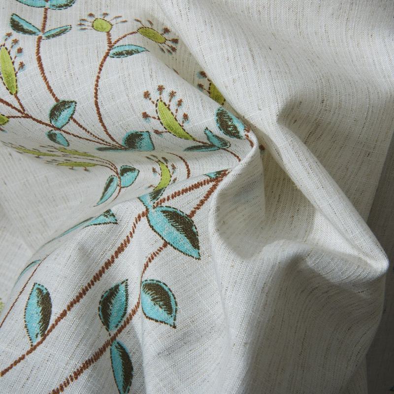 AURORA Flower Print Fabric Swatch Polyester Cotton, Refundable For Order Amount Over $399