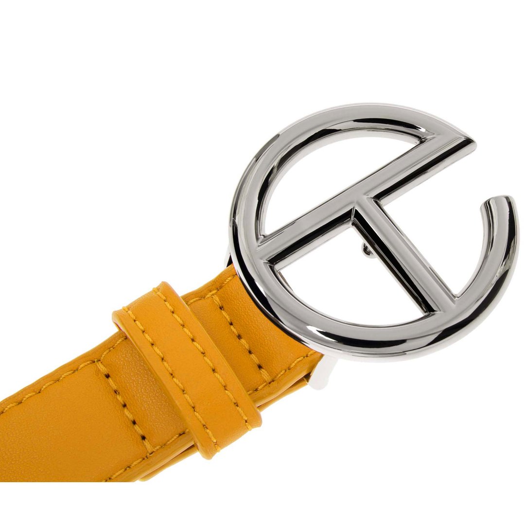 Logo Belt - Silver/Mustard