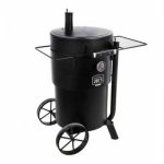 19202089 Oklahoma Joe��s Bronco Barrel Drum Smoker, Porcelain-Coated Steel,