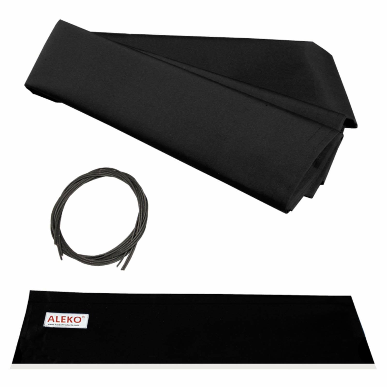 Aleko 12 x 10 ft. Retractable Awning Fabric Replacement Black