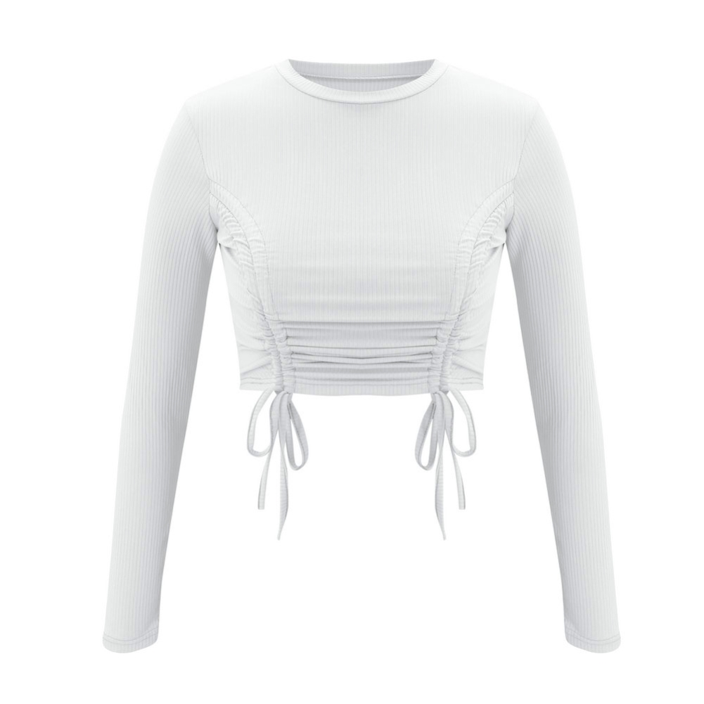 Sexy Knitted Plain Crop Top