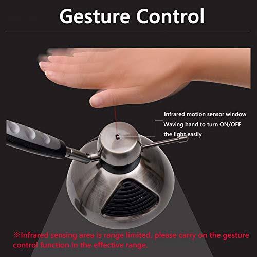 LED Table Lamp LED Desk Lamp, Metal Swing Arm Dimmable Drafting Gesture Control