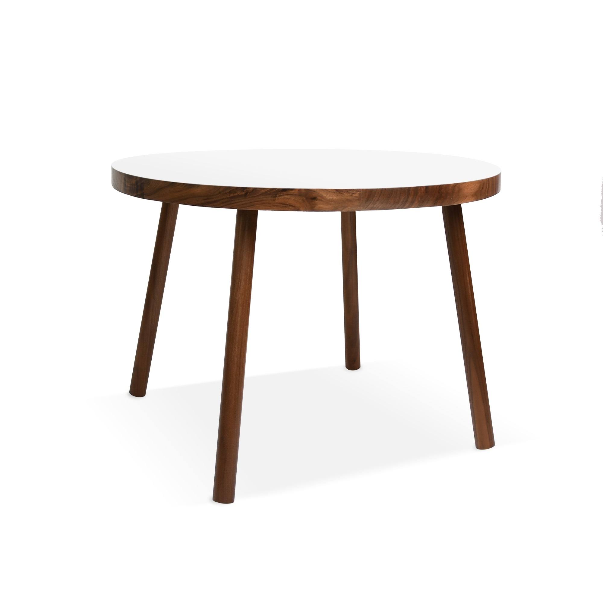 Poco Round Kids Table, Maple/Gray, 23.5x22 Small