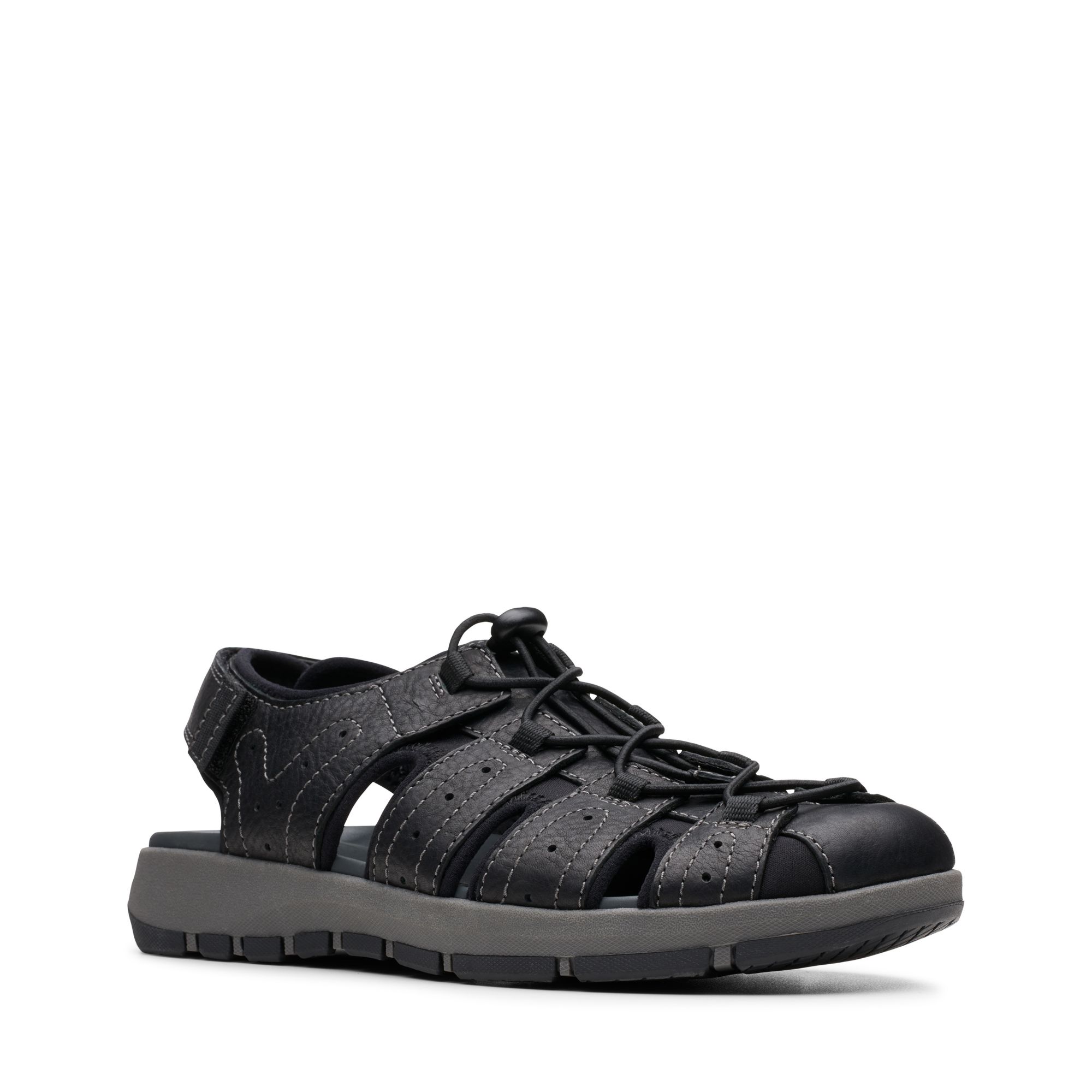 Men Sandals Brixby Cove Black Leather