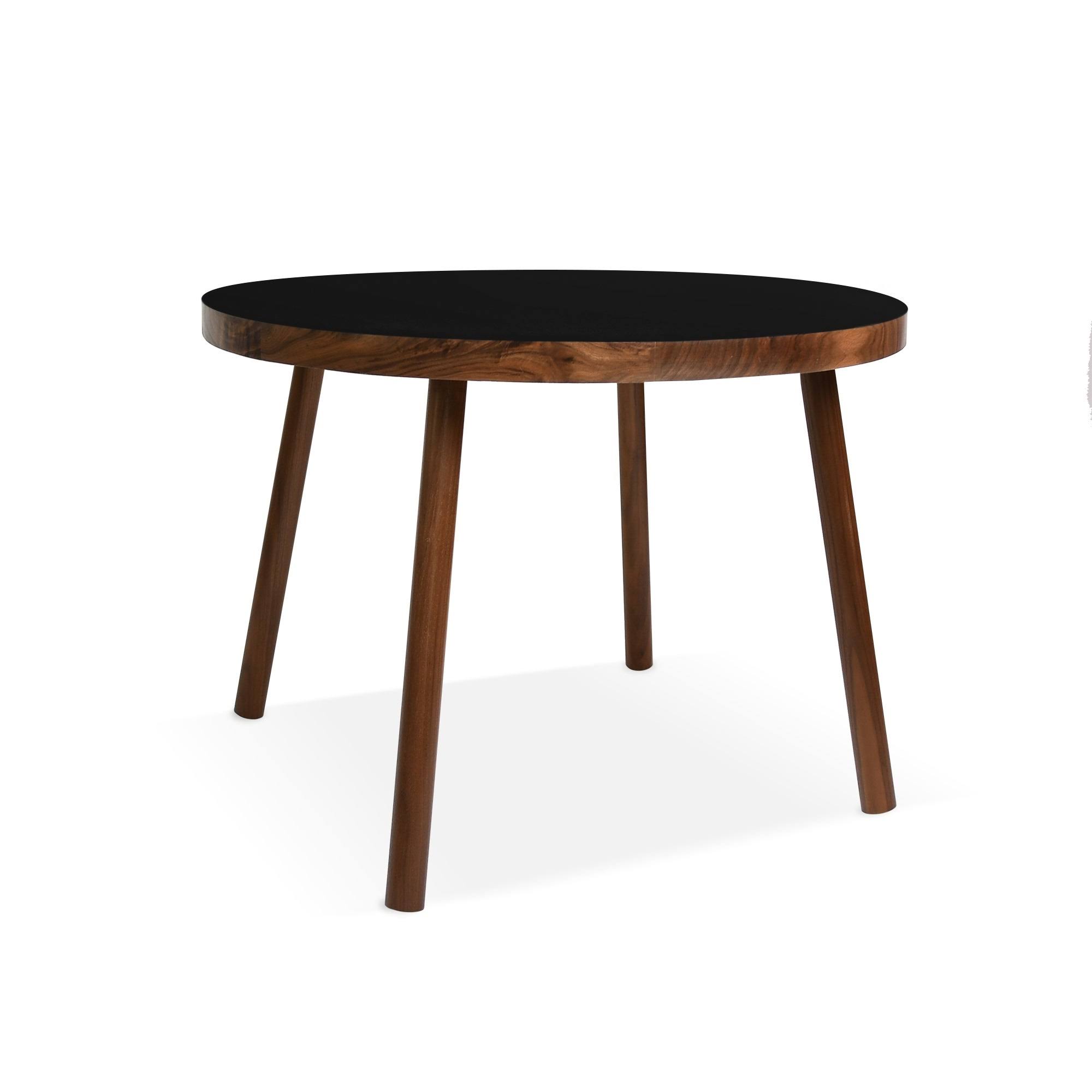 Poco Round Kids Table, Maple/Gray, 23.5x22 Small