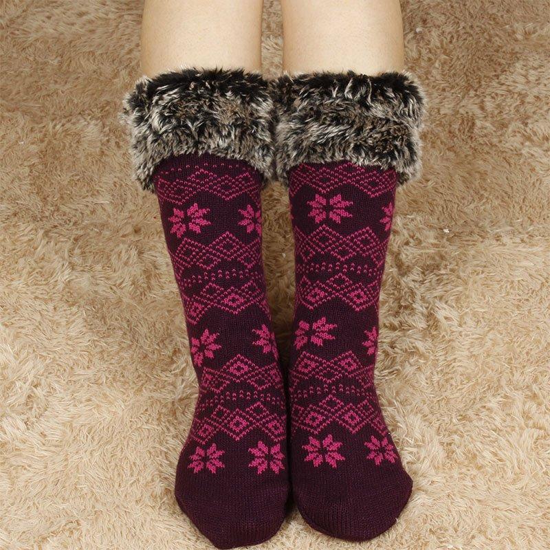 Christmas Acrylic Floral Casual Underwear & Socks