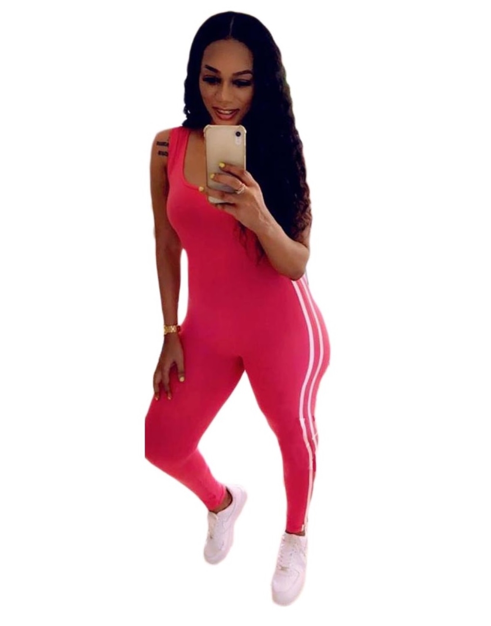 Sports Sleeveless Bodycon Jumpsuit