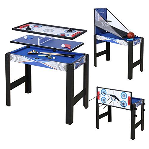 Folding Multi Game Combination Table Set with  Table Tennis Table / 3FT 5 in 1