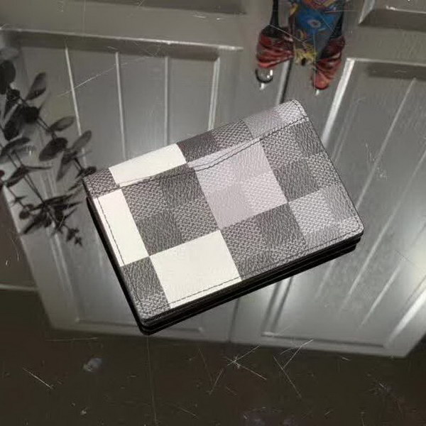 【原版皮】路易威登/LV 大格口袋钱夹，由Damier Graphite Pixel涂层帆布制成，以像素形式演绎经典Damier棋盘格图案，凸显未来感，集各种口袋与信用卡槽于一身，小巧又实用的多功能，款号：N63144