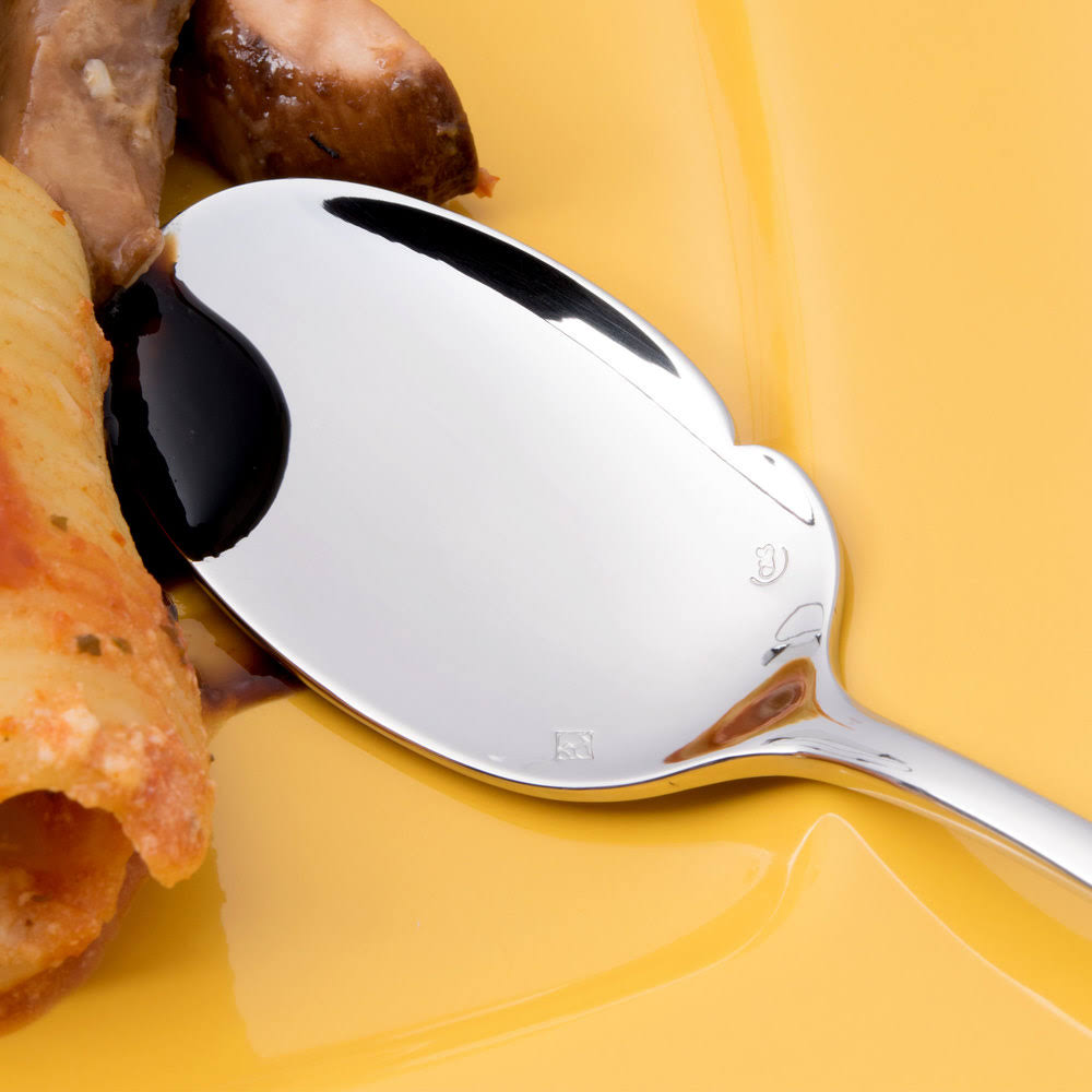 Chef Sommelier T0422 Lazzo 7 1/4x22 18/10 Stainless Steel Extra Heavy Weight Sauce Spoon by Arc Cardinal - 12/Case