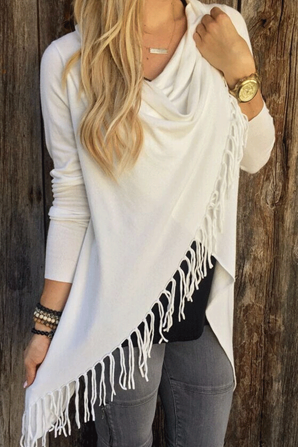 Fashion Classic Tassel Slash Jacket