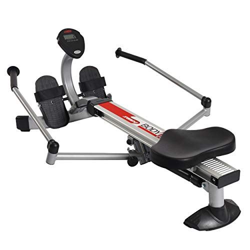 Stamina Body Trac Glider 1050 Rowing Machine for Men and Women- Sliver & Black