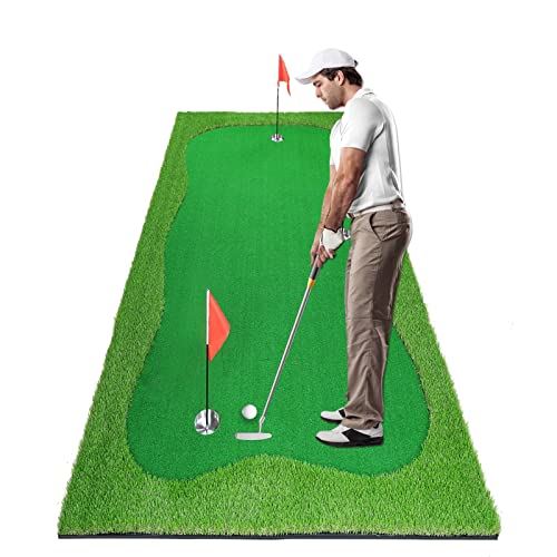 Luricaa Golf Putting Green Mat for Indoor Outdoor For Golf Practice / Style: 3.3x10ft