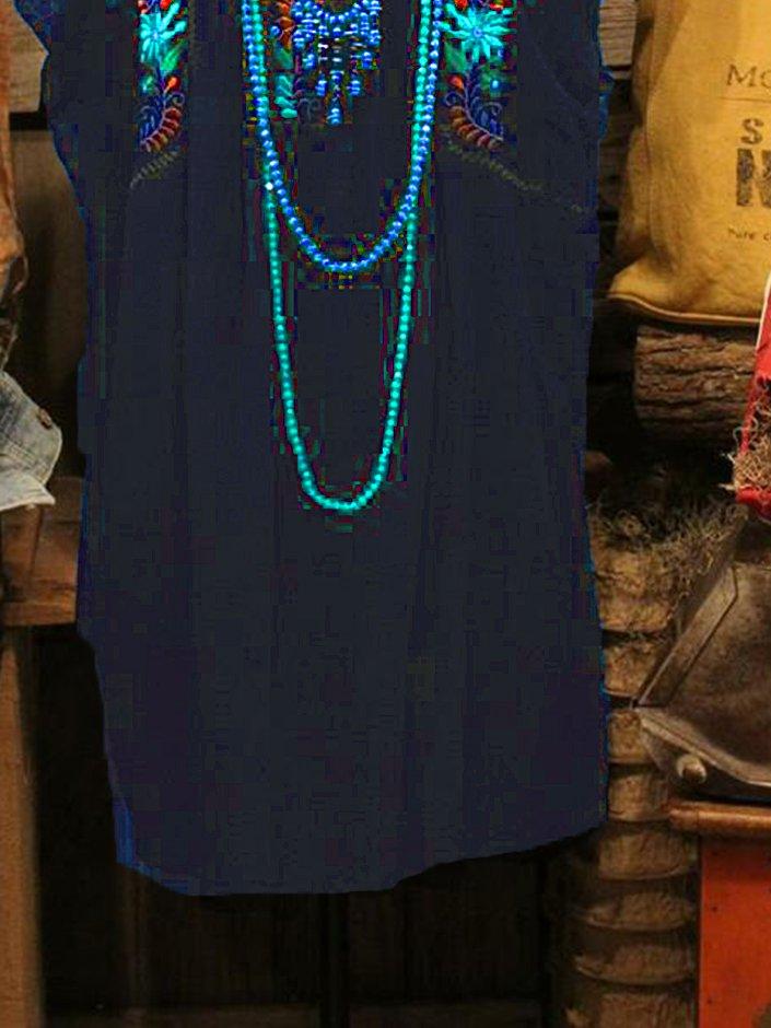 Casual Frill Sleeve Floral Dresses