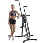 Sportsroyals Vertical Climber Exercise Machine, Folding Climbing Machine Full Body Workout Machines for Home- Black
