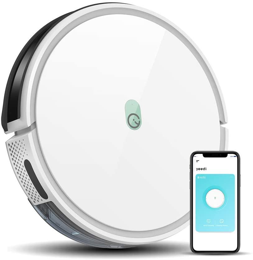 2000Pa Wi-Fi Robotic Vacuum Cleaner/White