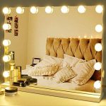 Makeup Mirror with Lights,Large Hollywood Lighted Vanity Mirror with 15 Dimmable