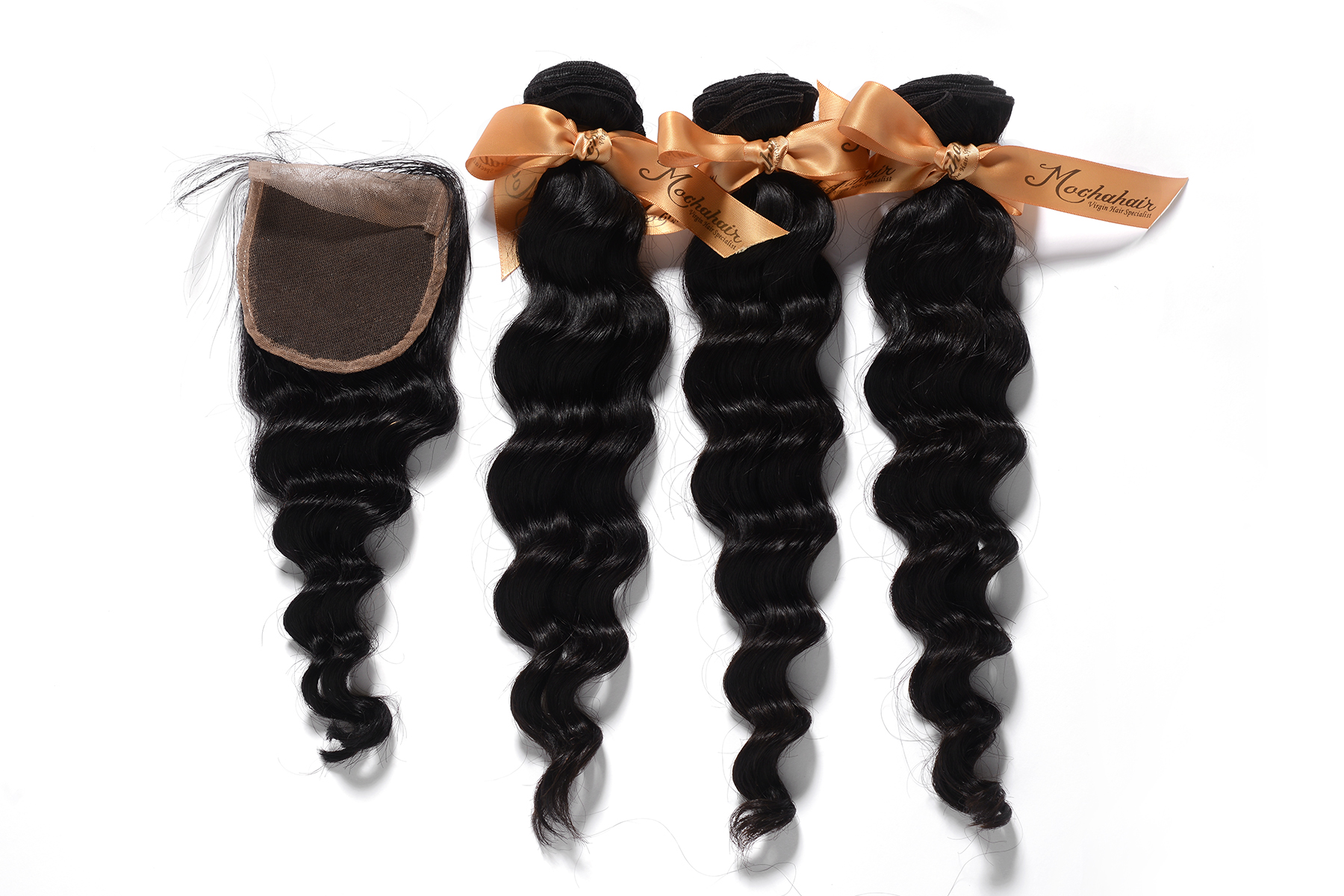 8A Loose Wave,1 Piece Lace Top Closure and 3Pcs Hair Bundles 100% Brazilian Virgin Hair Weft,4pcs/lo