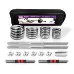 110BLS Weight Dumbbell Set Dumbbell Handle Fitness Basic Training W/hand Luggage