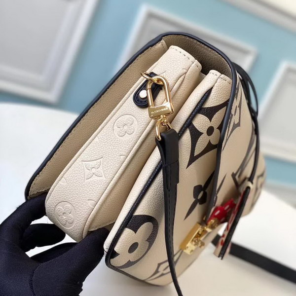 【原版皮】路易威登/LV Pochette Métis 手袋，以压纹皮革呈现超大Monogram印花，搭配顶部编织手柄，涂鸦风格挂饰和S-lock锁扣，即刻俘获视觉焦点，款号：M45384