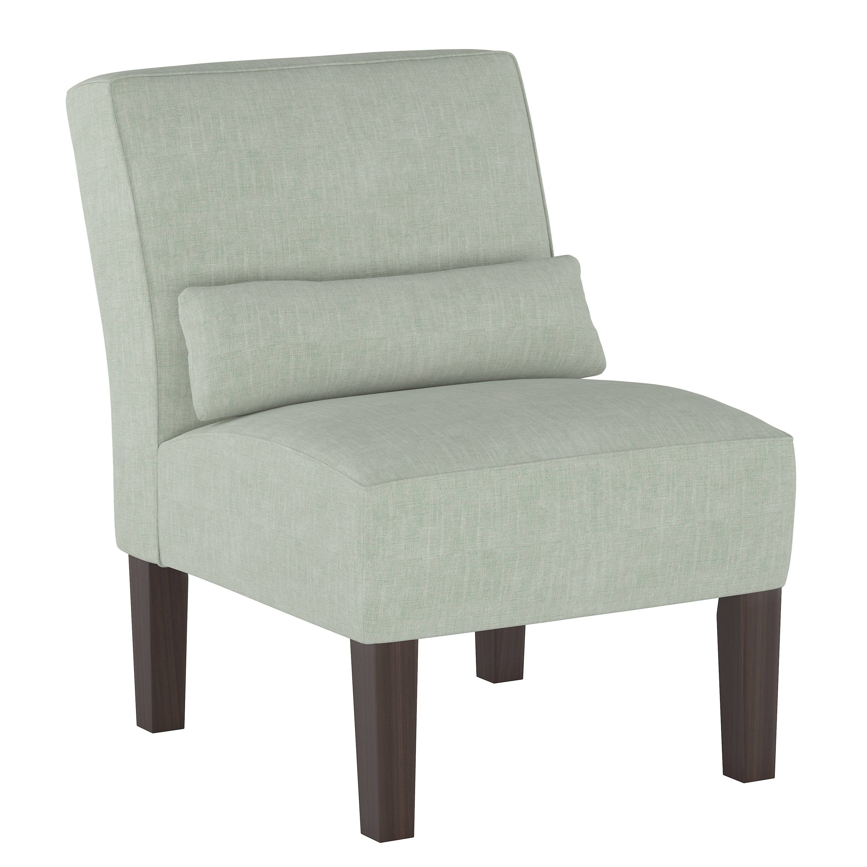 Swedish Blue Armless Chair