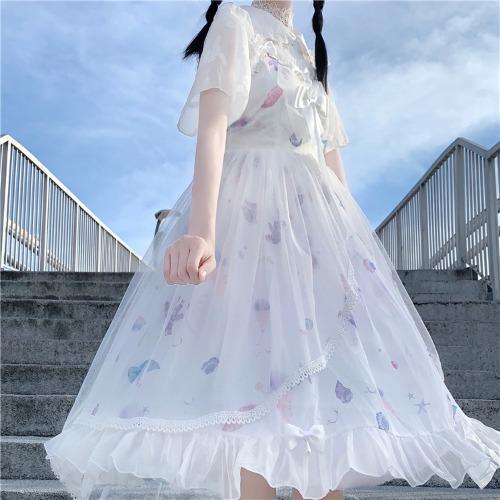 Sweet Purple Bow Lolita Dress SS0566