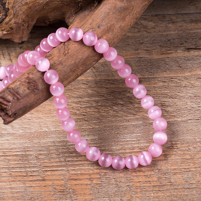 厂家直销彩色猫眼石散珠多规格尺寸猫眼石圆珠批发