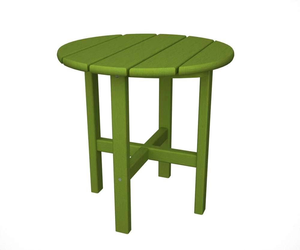 POLYWOOD 18x22 Round Side Table - Lime