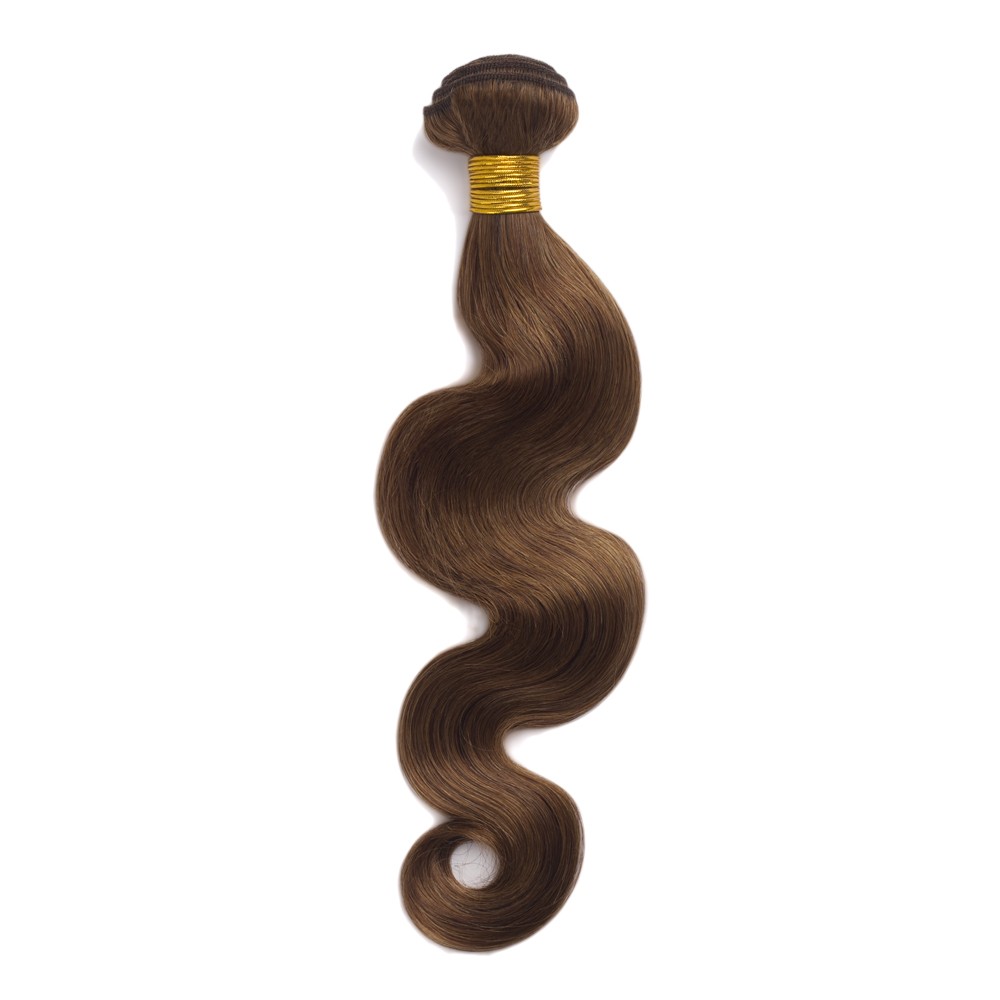 100g Body Wavy Brazilian Remy Hair #8 Light Brown