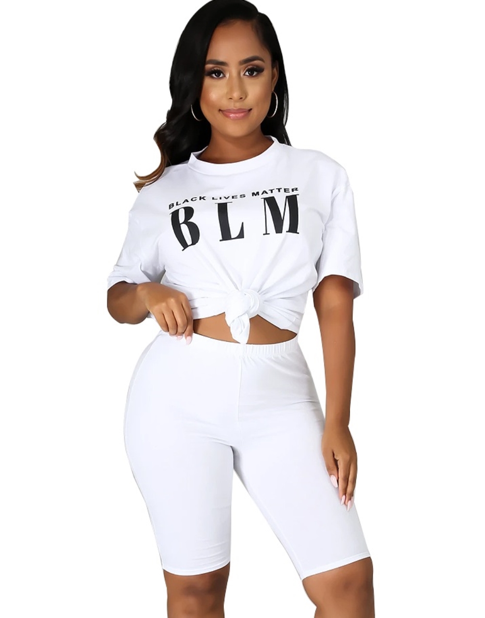 Summer Casual Print Shirt and Plain Shorts Set