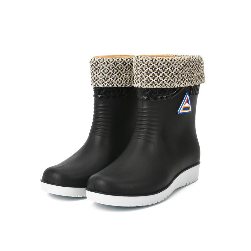 PVC All Season Flat Heel Rain Boot