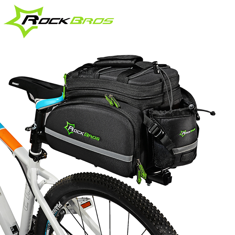 ROCKBROS Bicycle bag Outdoor Sports Cycling Bike Bicycle Bag Multifunctional Cycling Frame Rack Pack Large Capacity Travel Bag