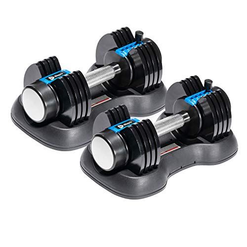 Lifepro Powerflow Adjustable Dumbbells Set �C 5-in-1, 25lb dumbells