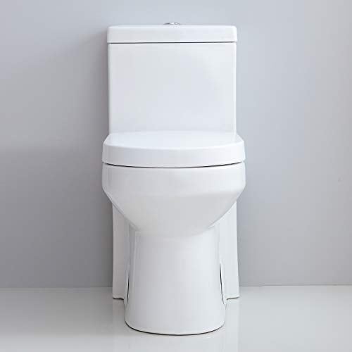 Short 1-Piece Toilet Dual Flush 10�� Rough-in Seat Included