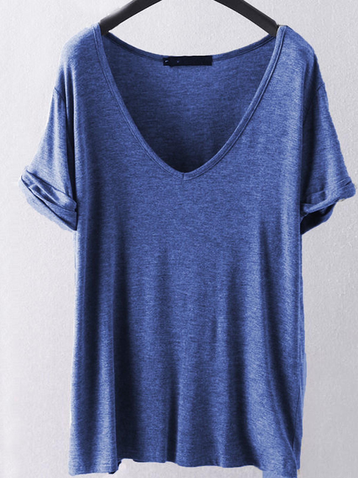 Cotton-Blend Short Sleeve Shirts & Tops