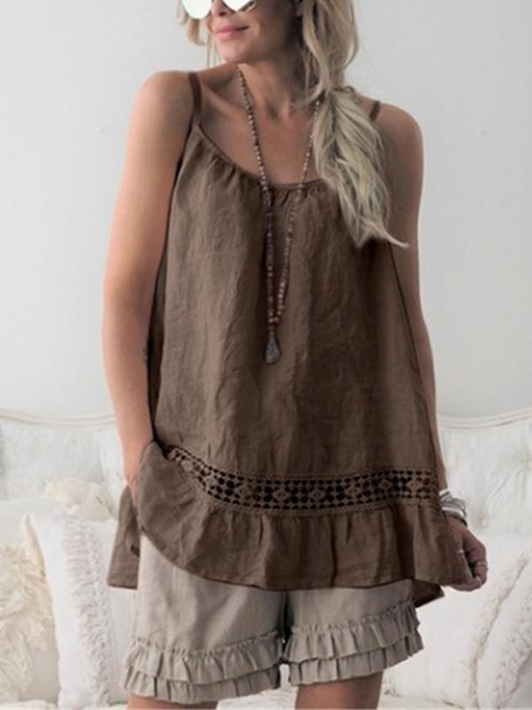 Casual Sleeveless Casual Tops