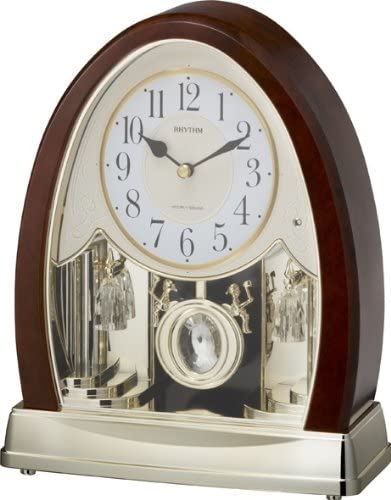 Joyful Crystal Bells�� Musical Motion Mantel Clock/Brown