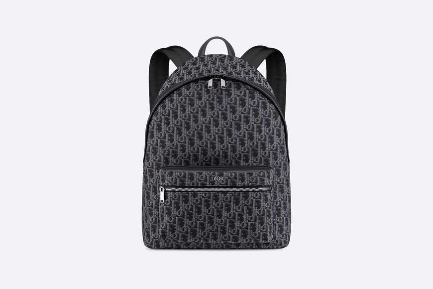 Rider Backpack Blue Dior Oblique Jacquard