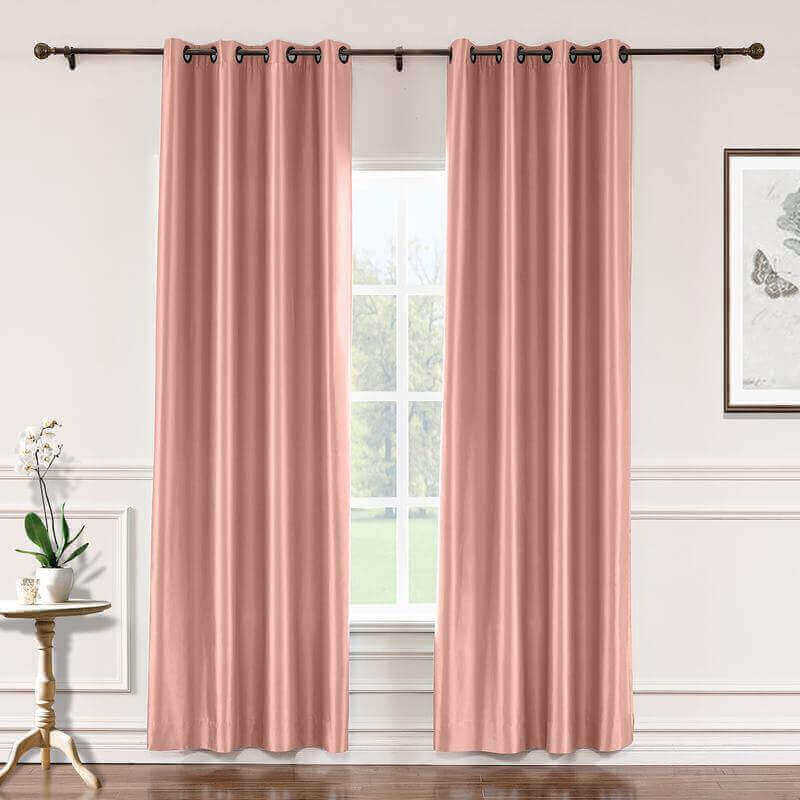 CUSTOM Lao Hang Zhou Coral Polyester Cotton Thermal Insulated Curtain