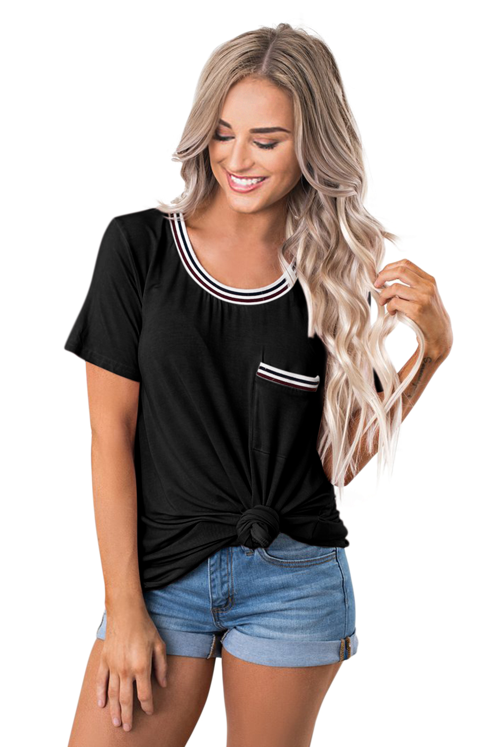 Black Be About It Basic Pol Tee