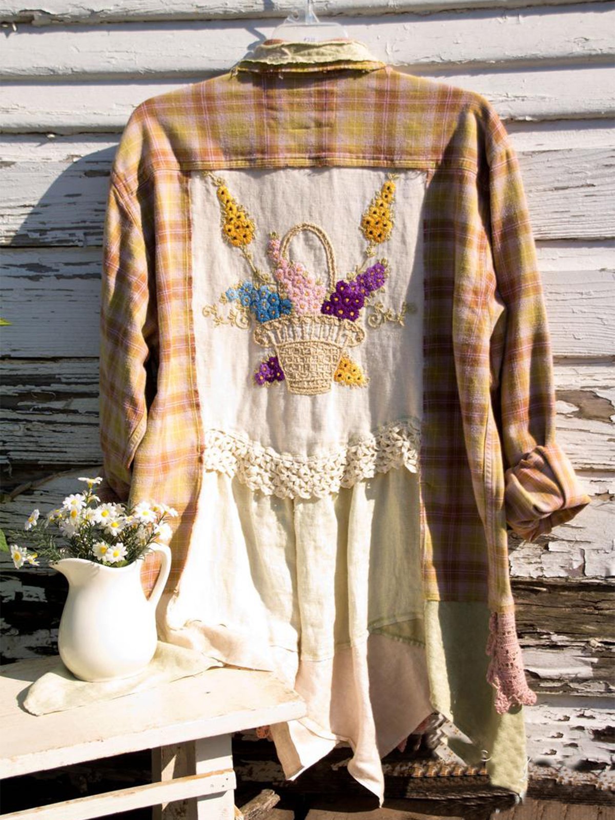 Long Sleeve Paneled Shirts & Tops