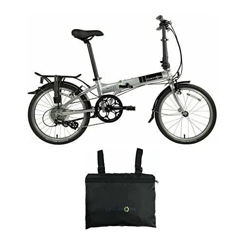 Mariner D8 Folding Bike (Brushed) with Foldable Carry Bag Bundle