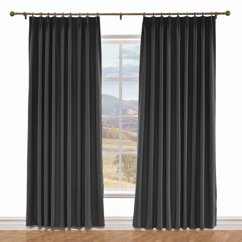 LIZ Polyester Linen Curtain Drapery Custom