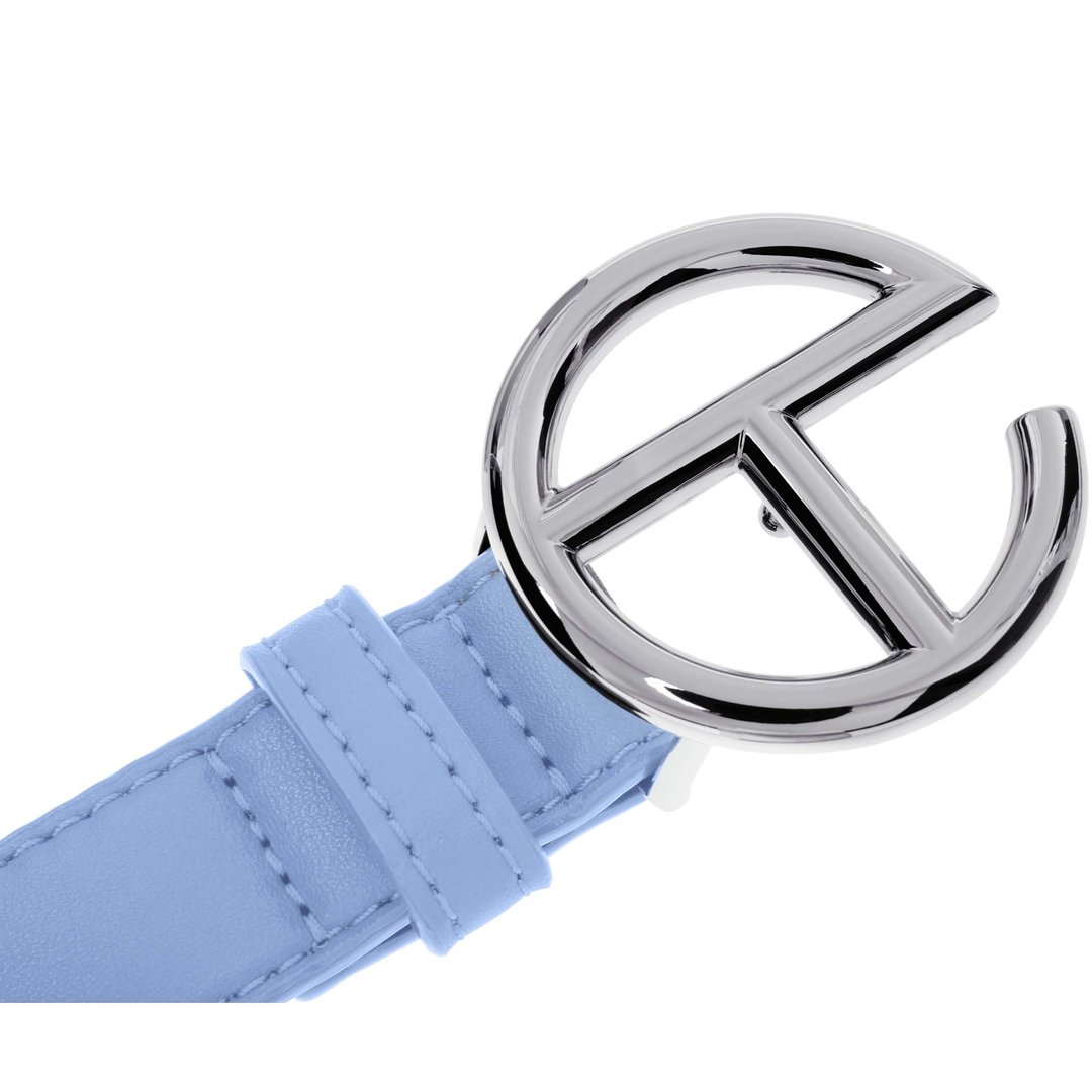 Logo Belt - Silver/Cerulean