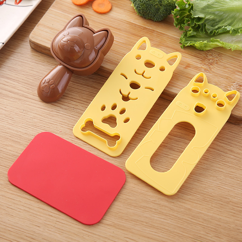 diy家用厨房工具小狗饭团动物模具寿司儿童便当米饭磨具小神器